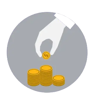 CT homeowner saving money with solar power, hand stacking coins representing monthly energy savings with Premier Improvements Solar