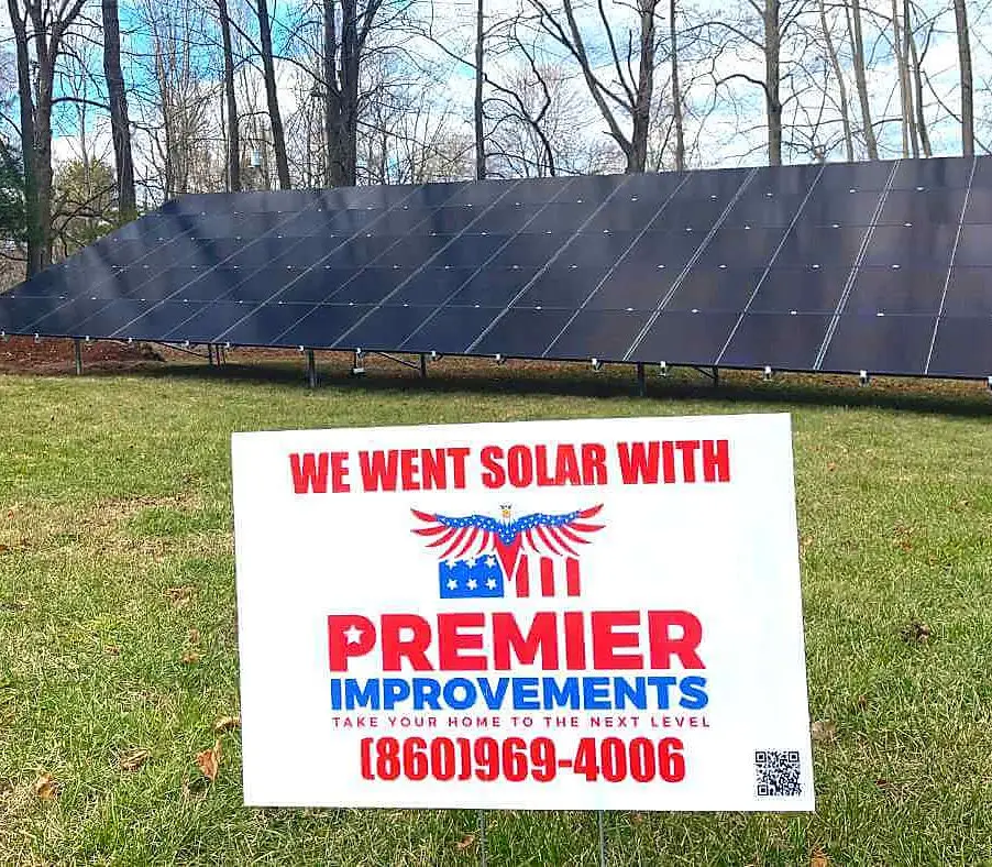 GROUND-MOUNTED - SOLAR PANEL INSTALLATION IN NEWTOWN, CT