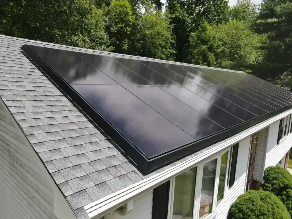 Residential solar panels installed by Premier Improvements Solar in Vernon, CT
