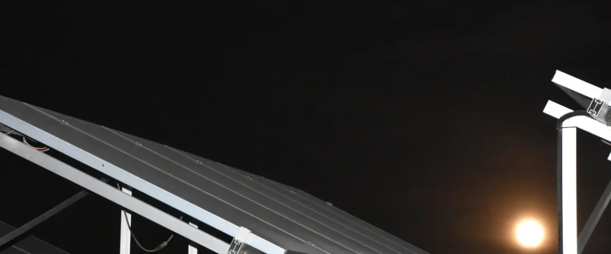 Solar Panels Night